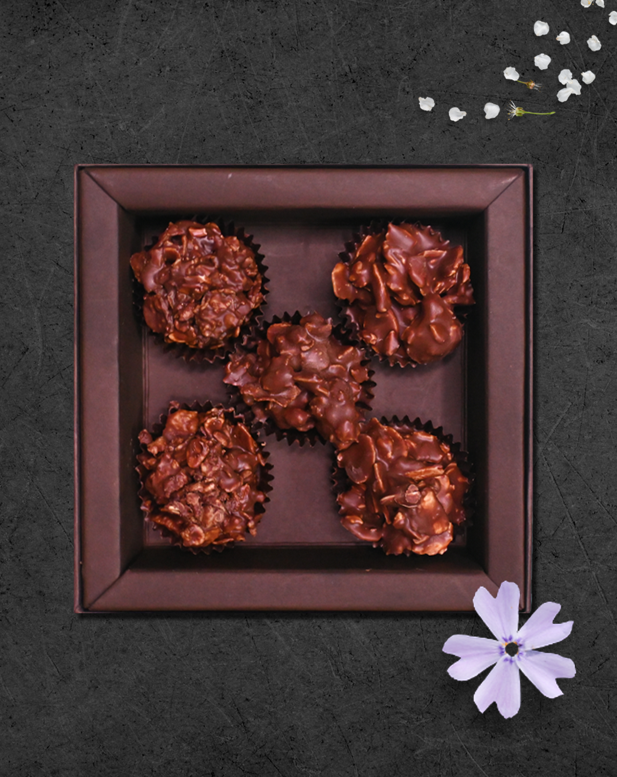 Almond Clusters - 55% Dark chocolate