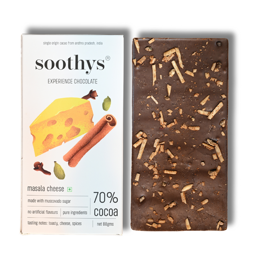 70% Dark Chocolate Bars with Masala Cheese | 88gms