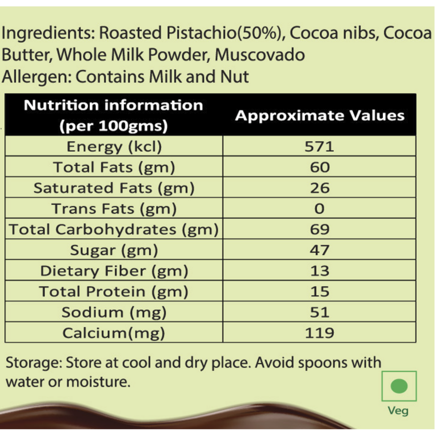 Gourmet Pistachio Chocolate Spread