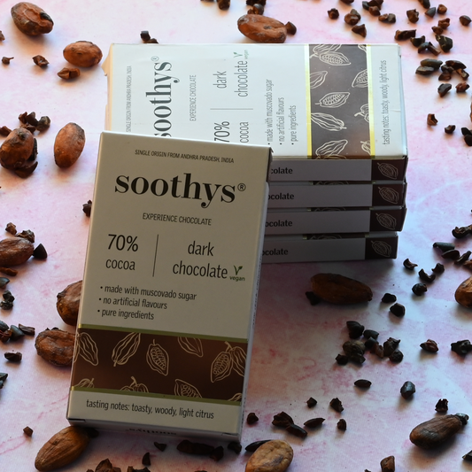 Value Combo - 70% Dark Vegan Chocolate Bars (40 grams - 5 bars)