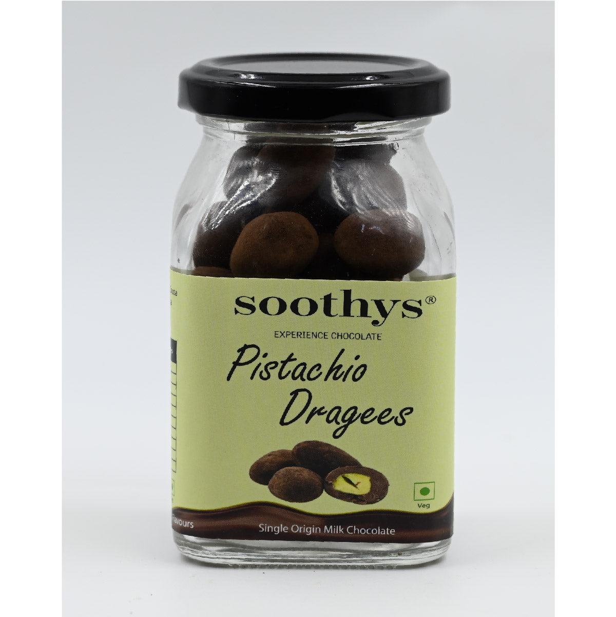 Pistachio Dragees Craft Chocolate | 110 gms